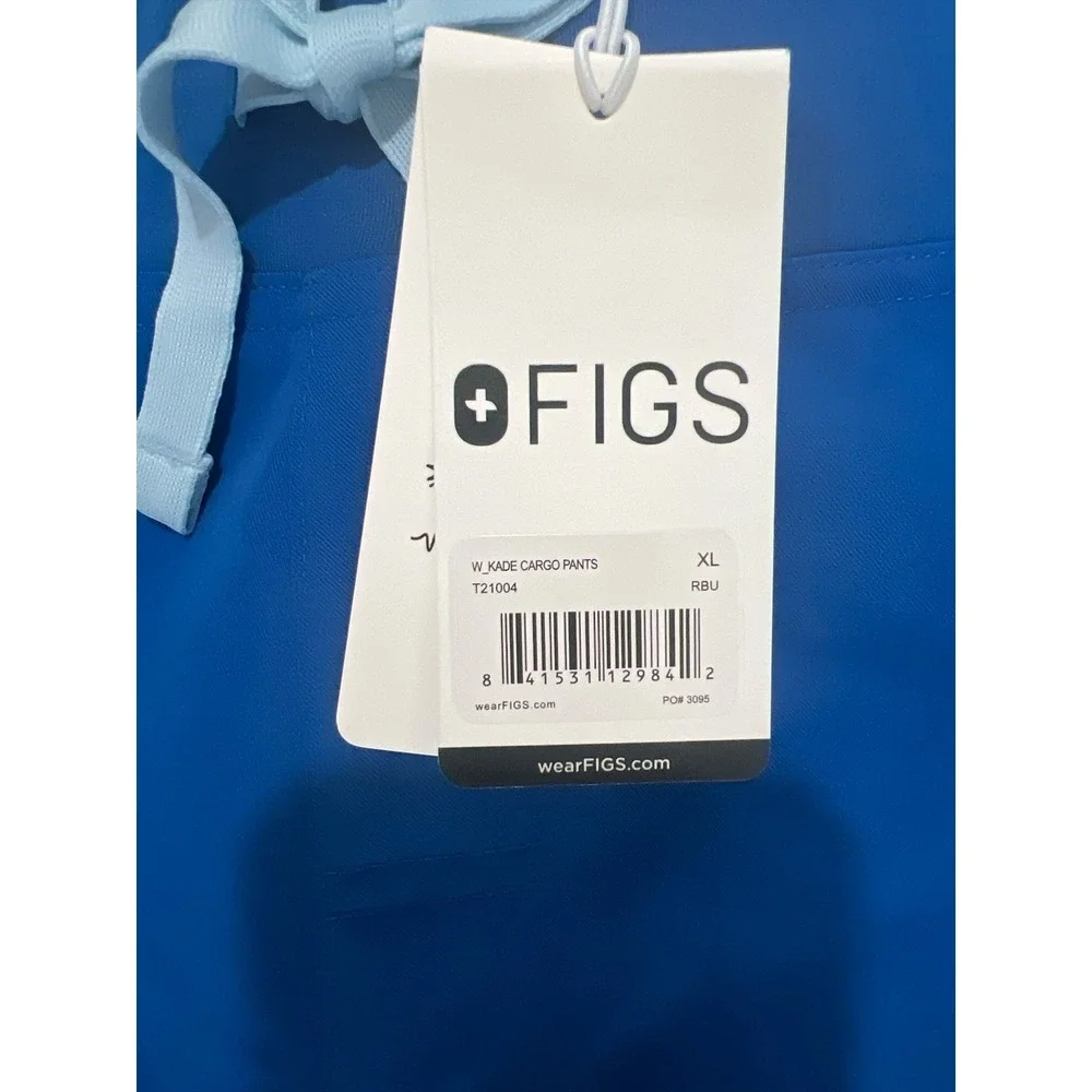 FIGS Kade Cargo Scrub Pants XL Royal Blue NWT Technical Collection